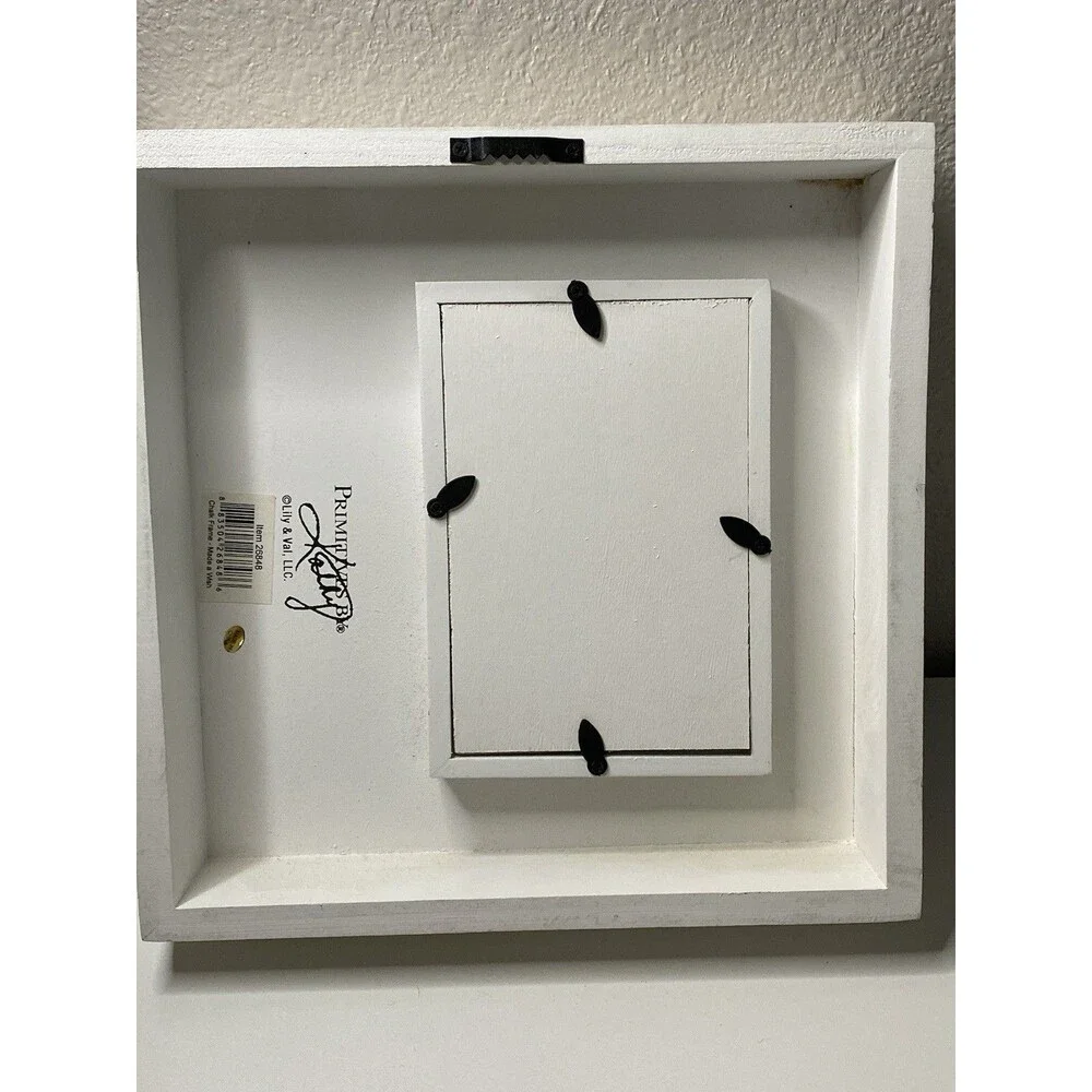 We Made A Wish & You Came True 4x6 Wood Box Picture Frame Primitives By Kathy